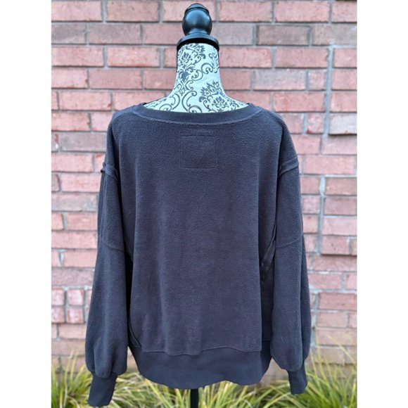 NWT American Eagle "Inside Out" Sweatshirt Oversized Cozy XS - Picture 4 of 4